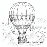 Relaxing Hot Air Balloon Coloring Pages 1