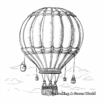 Relaxing Hot Air Balloon Coloring Pages 2