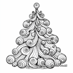 Relaxing Hot Cocao by the Christmas Tree Coloring Pages 4