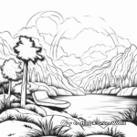 Relaxing Landscape Coloring Pages for Adults 1