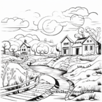 Relaxing Landscape Coloring Pages for Adults 2