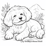 Relaxing Maltese Dog Coloring Pages for Adults 3