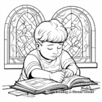 Relaxing Prayer Themed Coloring Pages 2