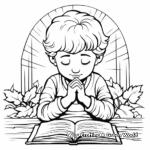 Relaxing Prayer Themed Coloring Pages 3