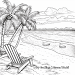 Relaxing Seashore Scenery Coloring Pages 2