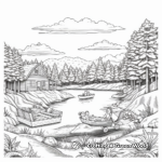Relaxing Wilderness Scenes Coloring Pages 2