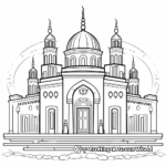 Religious Ancient Temple of Hanukkah Coloring Pages 1
