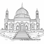 Religious Ancient Temple of Hanukkah Coloring Pages 2