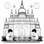 Religious Ancient Temple of Hanukkah Coloring Pages 4