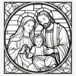 Religious Stained Glass Coloring Pages 4