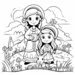 Religious Themed Easter Coloring Pages 2
