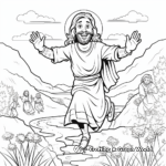 Resurrection of Christ Easter Coloring Pages 1