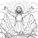 Resurrection of Christ Easter Coloring Pages 2