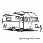 Retro Airstream Camper Coloring Pages 2