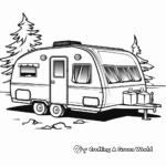 Retro Airstream Camper Coloring Pages 4
