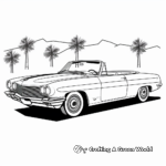 Retro Convertible Car Coloring Pages 1