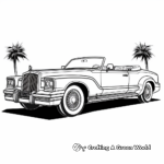 Retro Convertible Car Coloring Pages 4