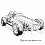 Retro Drag Racing Derby Car Coloring Pages 2