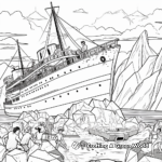 Riveting Iceberg Collision Titanic Coloring Pages 1