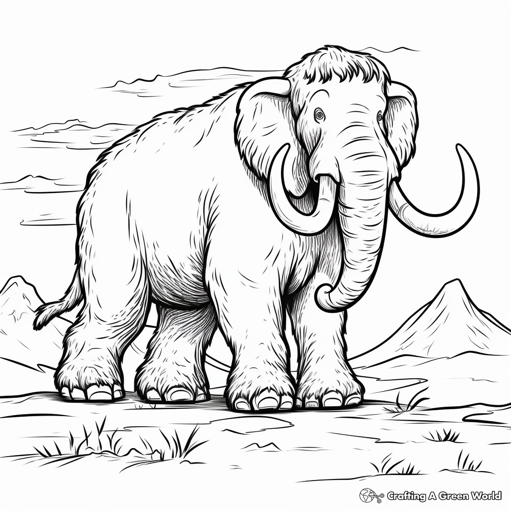 Mammoth Coloring Mammut Mamut Woolly Outlined Carattere Disegni Mammoth Coloring Mammut Mamut Woolly Outlined Carattere Disegni