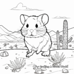Roborovski Hamster Coloring Pages: A Desert Native 4