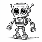 Robot Skeleton Coloring Pages for Tech-Savvy Kids 1