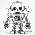 Robot Skeleton Coloring Pages for Tech-Savvy Kids 3