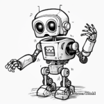 Robot Skeleton Coloring Pages for Tech-Savvy Kids 4