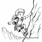 Rock Climbing Mountains Coloring Pages 2