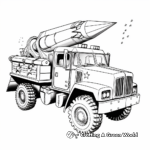 Rocket Launcher Army Truck Coloring Pages 4