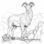 Rocky Mountain Goat Zoo Coloring Pages 2