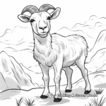 Rocky Mountain Goat Zoo Coloring Pages 3