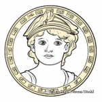 Roman Empire Gold Coin Coloring Pages 2