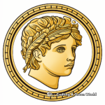 Roman Empire Gold Coin Coloring Pages 3