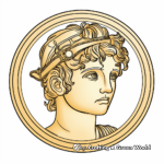 Roman Empire Gold Coin Coloring Pages 4