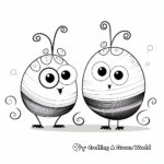 Romantic Snail Couple Coloring Pages 4