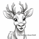 Rudolph the Red-Nosed Reindeer Coloring Pages 1
