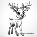 Rudolph the Red-Nosed Reindeer Coloring Pages 2