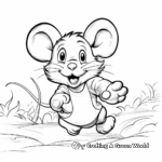 Running Mouse Coloring Sheets 1