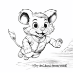 Running Mouse Coloring Sheets 2