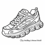Running shoe brand specific Coloring Sheets 1