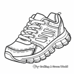 Running shoe brand specific Coloring Sheets 3