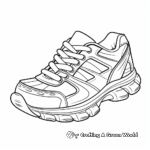 Running shoe brand specific Coloring Sheets 4