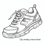 Running Shoe Sketches for Coloring 1