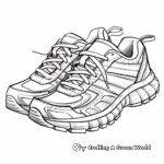 Running Shoe Sketches for Coloring 2