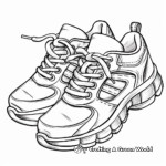 Running Shoe Sketches for Coloring 3