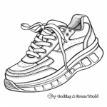 Running Shoe Sketches for Coloring 4