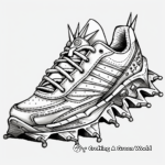 Running Shoe with Spikes: Coloring Pages 4
