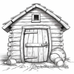 Rustic Barn Door Coloring Pages 2