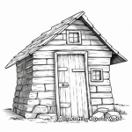 Rustic Barn Door Coloring Pages 3